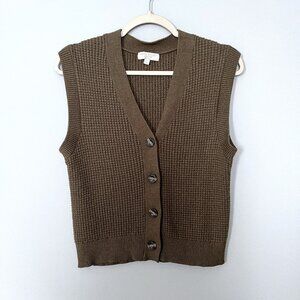 Warm & Cozy Lifestyle by Poof Sweater Vest (Green) L